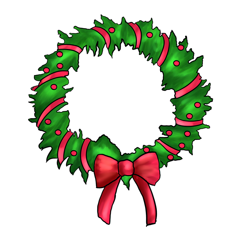 A festive wreath